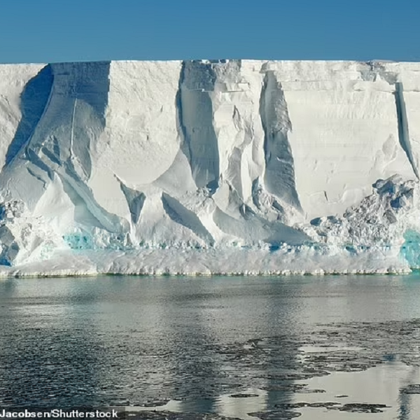 Antarctic ice shelf the size of France suddenly JUMPS twice a day - and scientists warn it could trigger a devastating icequake