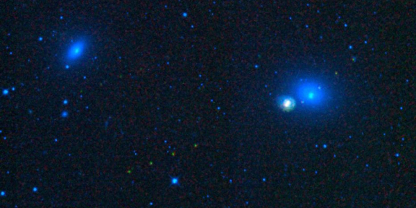 NASA:JPL-Caltech:UCLA image of asteroids in Virgo cluster