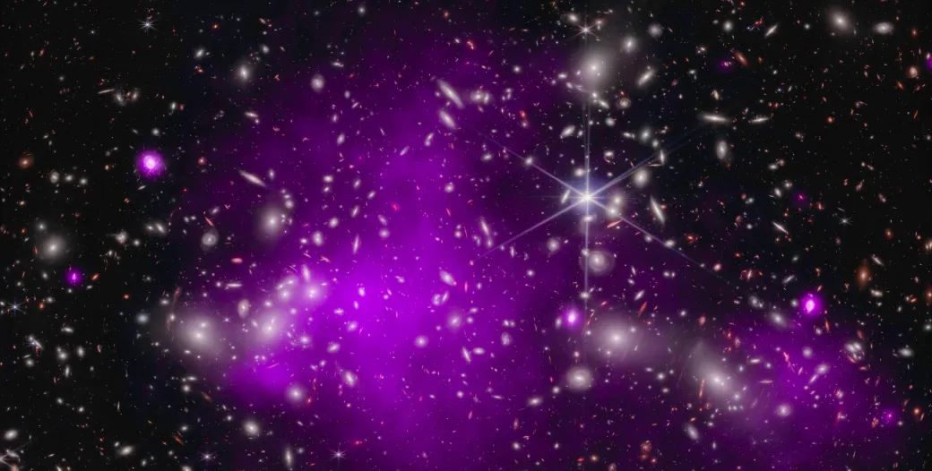 The most distant black hole ever detected in X-rays, a result that may explain how some of the first supermassive black holes in the universe formed. Credit: X-ray: NASA/CXC/SAO/Ákos Bogdán; Infrared: NASA/ESA/CSA/STScI; Image Processing: NASA/CXC/SAO/L. Frattare & K. Arcand