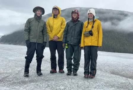 Hansen with his field crew