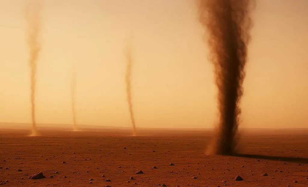 Dust devils on Mars